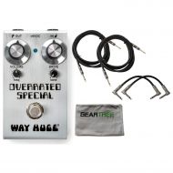 JIM DUNLOP Dunlop WM28 Way Huge Smalls Overrated Special Overdrive Effects Pedal w/ 4 Cable
