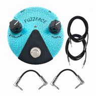 JIM DUNLOP Dunlop FFM3 Jimi Hendrix Fuzz Face Mini Distortion Effects Pedals With a Pair of Patch Cables and Instrument Cables