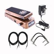 JIM DUNLOP Jim Dunlop JC95 Jerry Cantrell Wah Effects Pedal With a Pair of Patch Cables, Power Supply, and Instrument Cables