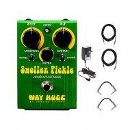 JIM DUNLOP Dunlop Way Huge WHE401S Swollen Pickle MKIIs Effects Pedal With a Pair of Patch Cables, Power Supply, and Instrument Cables