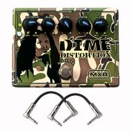 JIM DUNLOP Dunlop MXR DD11 Dime Distortion Effects Pedal With a Pair of Patch Cable
