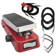 JIM DUNLOP Dunlop Rotovibe Expression Pedal with 2 patch cables, 2 10 ft instrument cables, and 2 18 ft cables