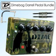 JIM DUNLOP Dunlop DD11 Signature Series MXR Dimebag Darrell Distortion Pedal Bundle