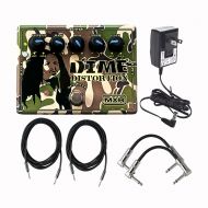 JIM DUNLOP Dunlop MXR DD11 Dime Distortion Effects Pedal With a Pair of Patch Cables, Power Supply, and Instrument Cables