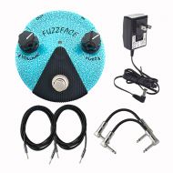 JIM DUNLOP Dunlop FFM3 Jimi Hendrix Fuzz Face Mini Distortion Effects Pedals With a Pair of Patch Cables, Power Supply, and Instrument Cables