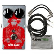 JIM DUNLOP Dunlop JHM5 Jimi Hendrix Fuzz Face Effects Pedal w/Cloth and 4 Cables