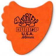 JIM DUNLOP Dunlop 414R60 Tortex Fins, Orange, .60mm, 72/Bag
