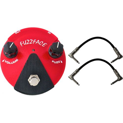  JIM DUNLOP Dunlop FFM2 Red Germanium Fuzz Face Mini Pedal w/Patch Cables