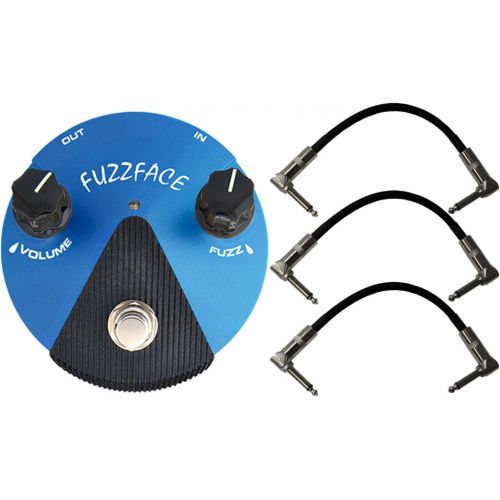  JIM DUNLOP Dunlop FFM1 SILICON FUZZ FACE MINI Pedal w/Patch Cables