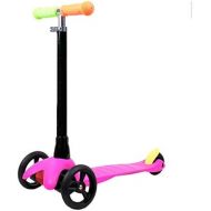 JIN Kinder faltender Roller dreiradriger Baby Slide Flash (Farbe : Rosa)
