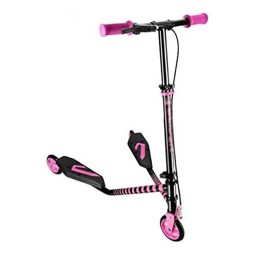  JIN Kinder-Faltroller Froschartige Fuesse Getrennt 4-6-10 Jahre Alt Kind Schere Drift (Farbe : Rosa)