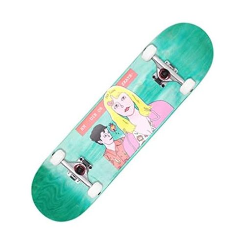  JIN Kampf Skateboard anfanger Erwachsene professionelle bilaterales geneigtes Board Skateboard kaltgepresstes ganzes Board (Farbe : C)