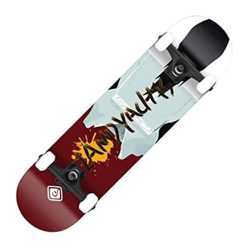  JIN Shortboard Skateboarding Skateboardeinstieg Anfanger Youth Street Skills Erwachsene Jungen mit Vier Radern Skateboard (Farbe : A)