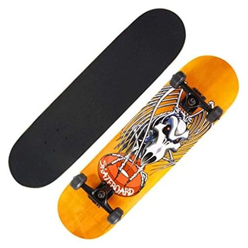  JIN Kurzes Brett-bilaterales kippendes Strassen-Fahigkeiten-Skateboard weiblicher Erwachsener Anfanger-Anfanger-Skateboard (Farbe : C)