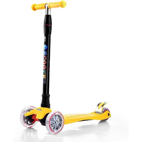  JIN Kinder Roller Flash Roller einstellbar Roller (Farbe : Gelb)