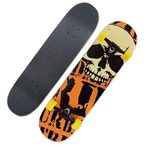  JIN Bilaterale schrage Strasse des weiblichen Erwachsenen Anfangers Skateboard-Anfanger-Skateboard-Kurzvorstand (Farbe : F)