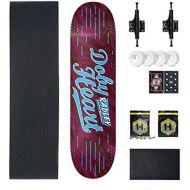 JIN Shortboard Skateboard Anfanger Teen Boys und Girls Professionelles bilaterales Tilt Skateboard (Farbe : D)