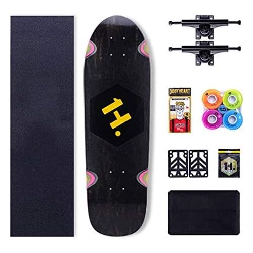  JIN Skateboard-Fisch-Brett-Erwachsen-Strassen-Jugend-grosses Fisch-Brett Vier Runden-Anfanger-KinderSkateboard Jungen und Madchen (Farbe : B)