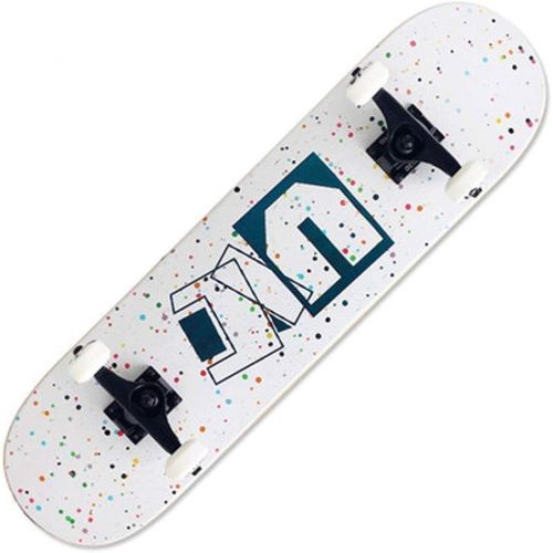  JIN Berufsrad-Skateboard-Anfanger-Kinder-Erwachsen-Reise-bilaterales Skateboard des Ahorn-Vier (Farbe : D)