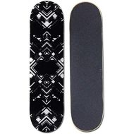 JIN Shortboard Bilateral Inclined Skateboard Traditionelles Skateboard mit Vier Radern und Street Skateboard (Farbe : B)