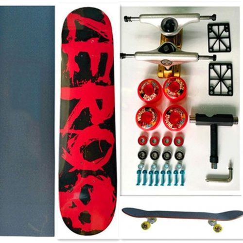  JIN Hoch mit 4 Runden professioneller Double-Up-Skateboards (Farbe : D)