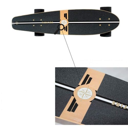  JIN Grosse Fisch-Platten-Erwachsene Jungen-und Maedchen-Strassen-Berufsanfaenger-Ahorn-hoelzerne Fisch-Platten-Reise-Vierrad-Skateboard (Farbe : A)