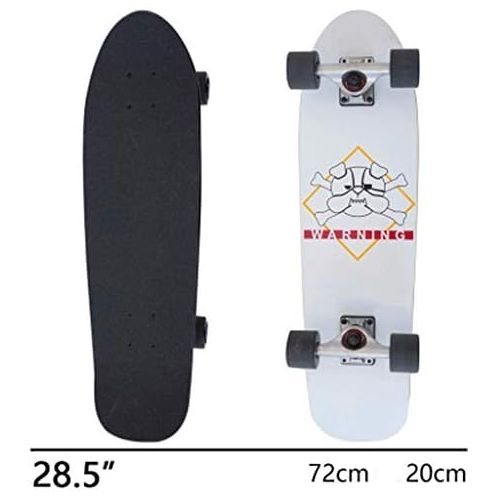  JIN Anfanger Kinder Strasse Fertigkeiten Reise Skateboard Short Board Fisch Platte Ahorn Big Fish Board Professioneller Erwachsener (Farbe : C)