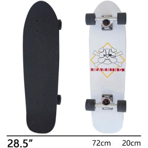  JIN Anfanger Kinder Strasse Fertigkeiten Reise Skateboard Short Board Fisch Platte Ahorn Big Fish Board Professioneller Erwachsener (Farbe : C)