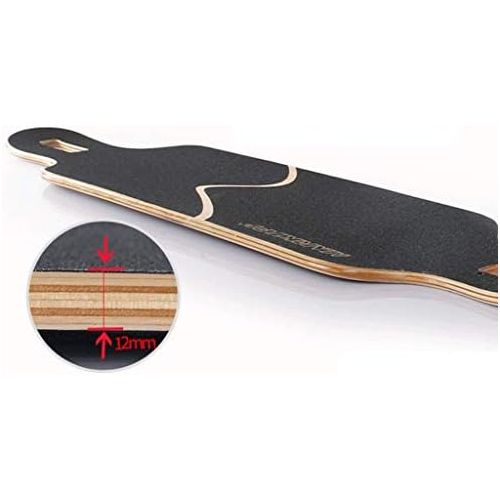  JIN Long Board Dance Board Erwachsene Jungen und Madchen Anfanger Street Skills All-Wheeled Skateboard (Farbe : D)