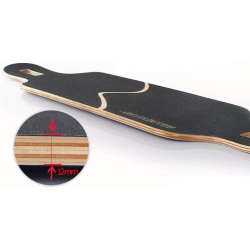  JIN Long Board Dance Board Erwachsene Jungen und Madchen Anfanger Street Skills All-Wheeled Skateboard (Farbe : D)