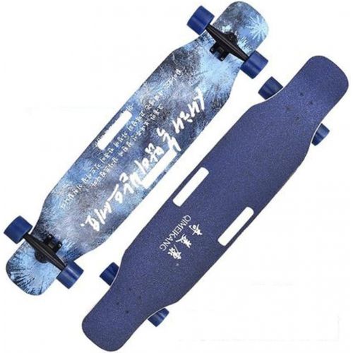  JIN Tragbare tragbare Skateboard Anfanger Strasse Fahigkeiten Erwachsene Allrad Strasse Longboard Jugend Jungen und Madchen Tanzbrett Skateboard (Farbe : A)