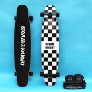 JIN Langes Brett Skateboarding Tanz Allrad Skateboard Erwachsene Anfanger Jungen und Madchen Street Skills Skateboarding (Farbe : A)