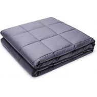 [아마존핫딜][아마존 핫딜] JINDILONG Weighted Blanket 20 lbs Adult | 60x80| Queen Size| 100% Breathable Cotton Fabric with Safe Glass Beads | Grey