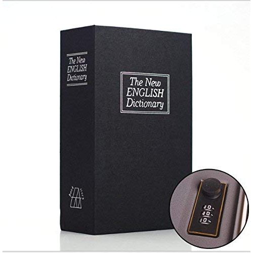  JINGB-piggy bank JINGB Simulated English Dictionary Piggy Bank Password Lock Safe (Black) Desktop Decor Money Box