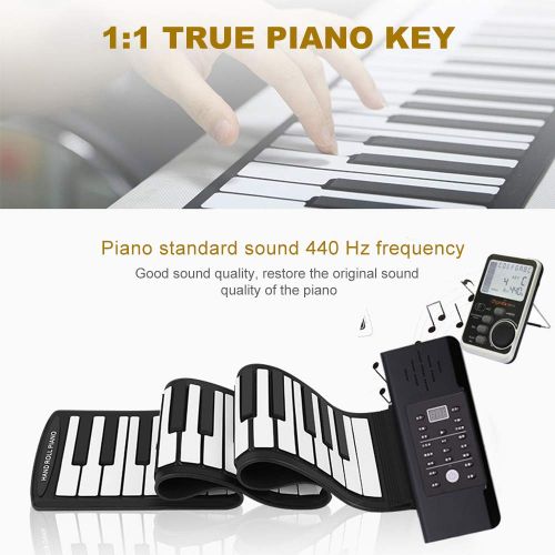  JINGRUI Jingrui 61-key Hand Roll Piano, Multi-function Keyboard, Childrens Piano