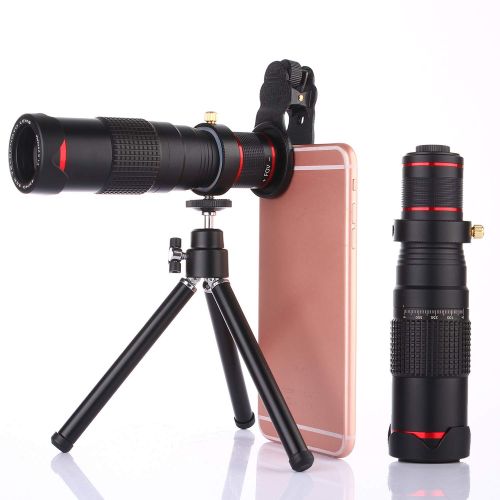  JINSERTA Phone Camera Lens 22x Phone Camera Telephoto Lens, Double Regulation Phone Lens Attchment with Tripod for Smart Phone