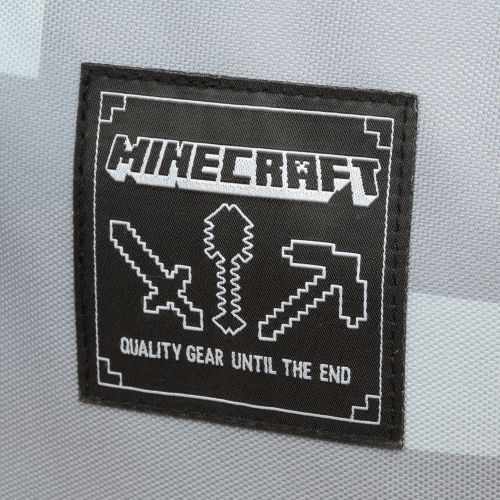  JINX Minecraft Miner Kids Backpack (Grey, 18) for School, Camping & Fun
