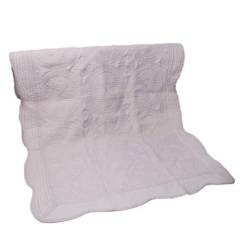  JIU HONG CHAO Soft Baby Blanket Lightweight Cotton Newborn Quilt for Cribs or Toddler Bed Embossed Scalloped Throw Blanket for Four Seasons