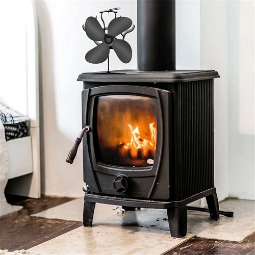  JIU SI Stove ?Fan 6 Blades Fireplace Fan Heated Fans for Wood Stove/Burner/Wood Burner Quiet Home Fireplace Fan Efficient