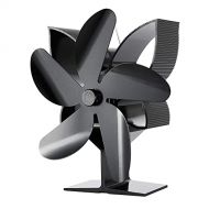 JIU SI Wood Stove Fan 5 Blade Thermal Power Fireplace Fan Air Circulation Fan Eco Friendly, More Efficient for Large Rooms
