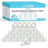 JJ CARE Micropore Tape [Pack of 28], 1” x 10 Yards, Breathable Paper Tape Medical Use, Latex-Free Paper Surgical Tape, Individually Boxed Paper Bandage Tape Rolls