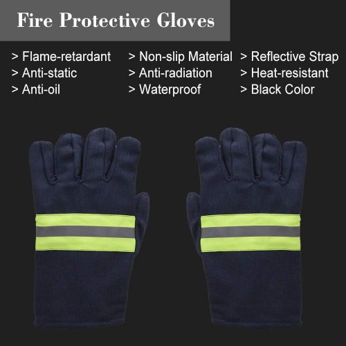  JJ CARE [All in ONE] Fire Blanket Fire Suppression Blanket with Fire Protective Gloves -Suitable for Camping, Grilling, Kitchen Safety, Car and Fireplace Retardant Blanket for Emer