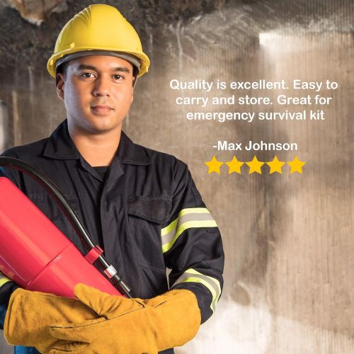  [아마존베스트]JJ CARE Fire Blanket Fire Suppression Blanket, 40x40 +7 Hooks & 7 Gloves, Fire Blanket Kitchen, Fire Emergency Blanket, Fire Retardant Blankets, Fiberglass, Fire Safety Blanket for