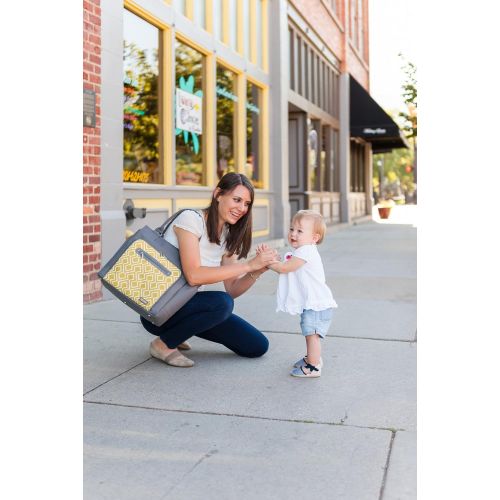  JJ Cole Freeman Diaper Bag, Dashed Stripe