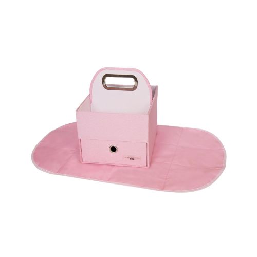  JJ Cole Heather Diaper and Wipes Caddy, Pink