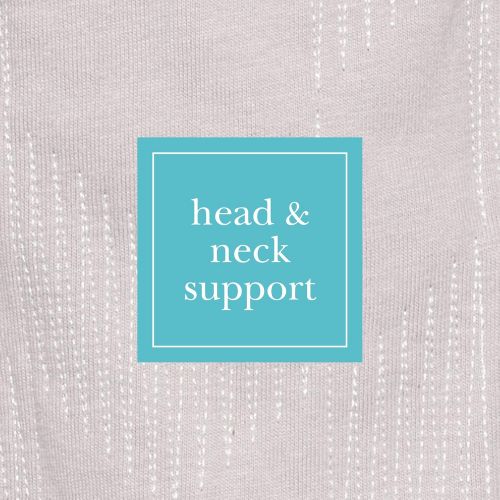  JJ Cole - Head Support, Newborn Head and Neck Support for Car Seat and Stroller, Designed to Adjust with Age, Grey Herringbone, Birth and Up
