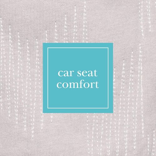  JJ Cole - Reversible Strap Covers, Seat Belt Cushion to Support Infants and Toddlers in the Car Seat or Stroller, Grey Herringbone, Birth and Up