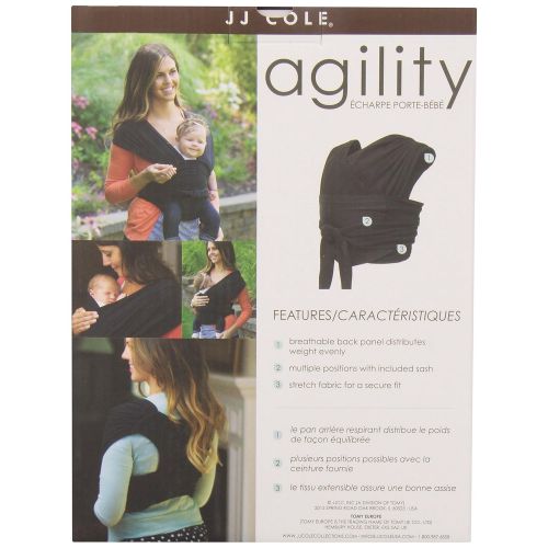  JJ Cole Agility Stretch Carrier, Black, Large