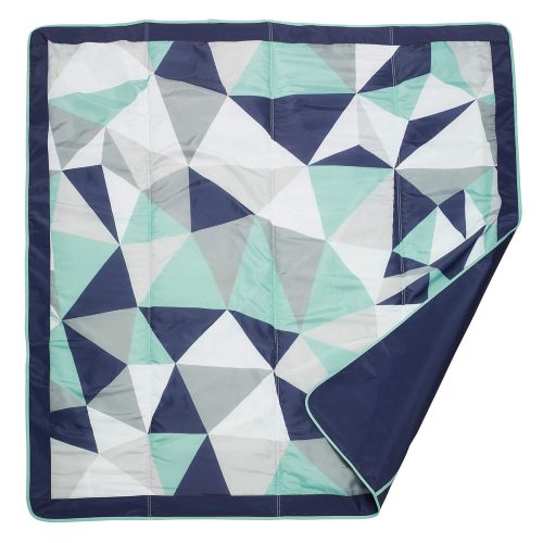  [아마존베스트]JJ Cole All-Purpose Outdoor Baby Blanket, Lightweight & Water-Resistant, Fractal, 5 x 5