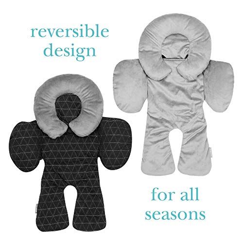  [아마존베스트]JJ Cole - Reversible Body Support, 2-Piece Insert for Car Seat and Stroller, Adjustable for Age and...